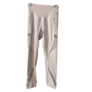 Forget The Sweat Mesh Panel High Rise Leggings Light Lavender Size 2